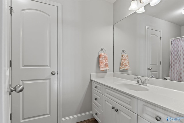 bathroom featuring vanity