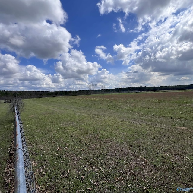 view of yard featuring a rural view