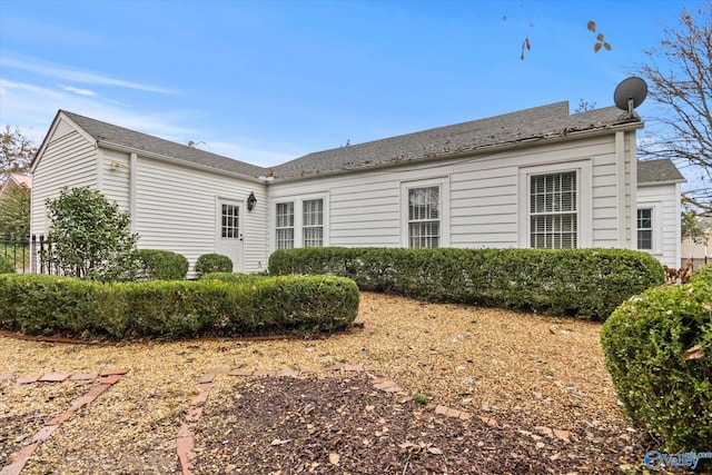 view of rear view of property