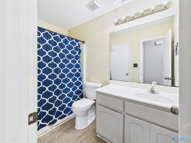 201 Turnbrook Dr SW, Huntsville, AL 35824 - full bath with vanity, a textured ceiling, and a shower with shower curtain