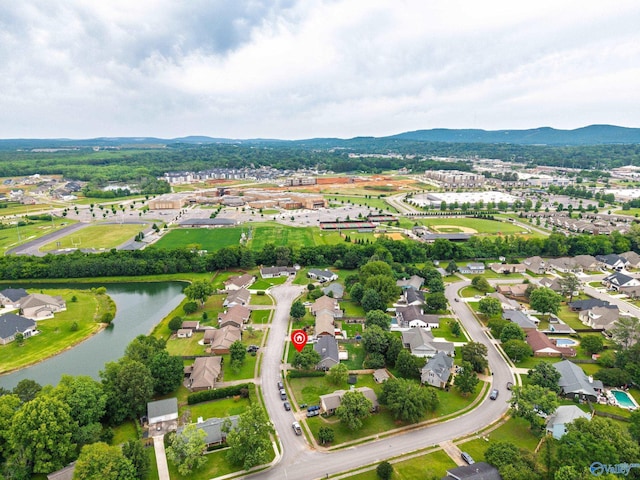 2009 SW Danbury Cir SW, Huntsville, AL 35803 - aerial overview of property's location with a water and mountain view and nearby suburban area