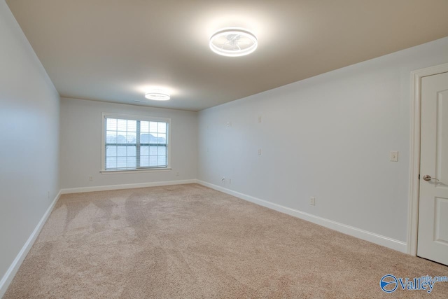 view of carpeted empty room