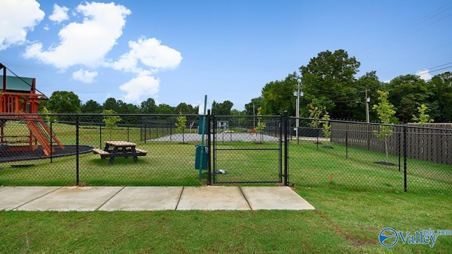 111 Wellspring Rd, Huntsville, AL 35810 - view of yard with a gate and a playground
