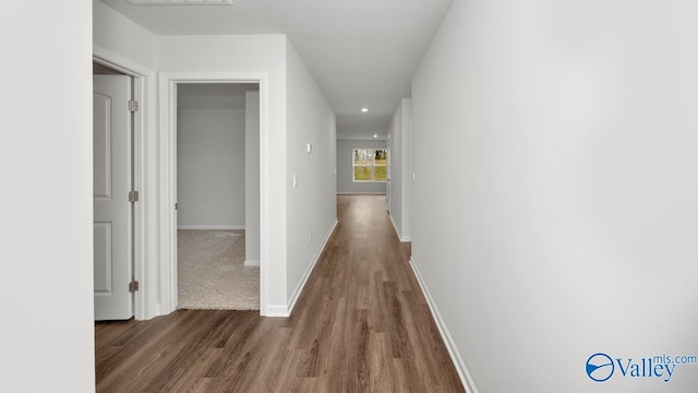 123 Trestle Point Dr, Harvest, AL 35749 - corridor with wood finished floors, baseboards, and recessed lighting