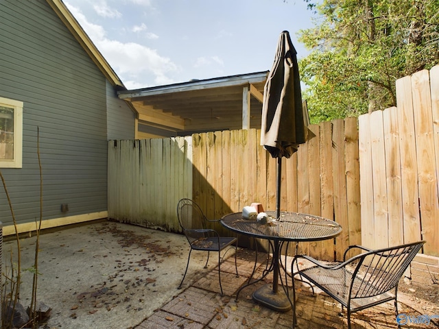 view of patio / terrace