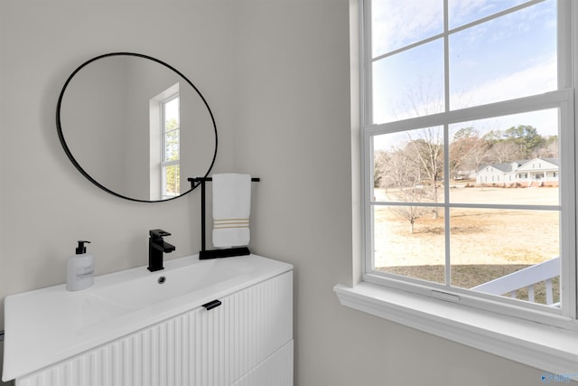 bathroom featuring vanity