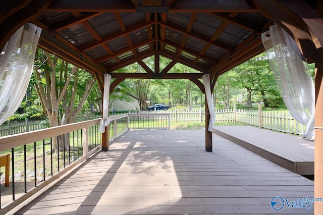 2614 Vista Dr SE, Huntsville, AL 35803 - deck featuring fence and a gazebo