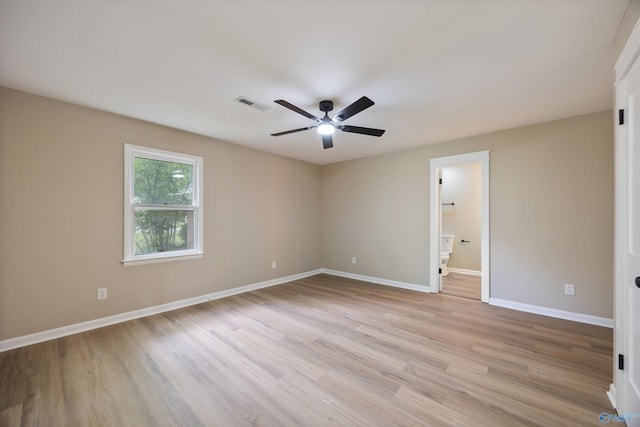 12034 Runningmeade Trl SE, Huntsville, AL 35803 - unfurnished room featuring ceiling fan, light wood-type flooring, and baseboards