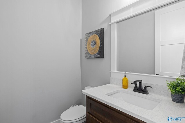 6320 Loring Loop NW, Huntsville, AL 35806 - half bath featuring vanity and toilet