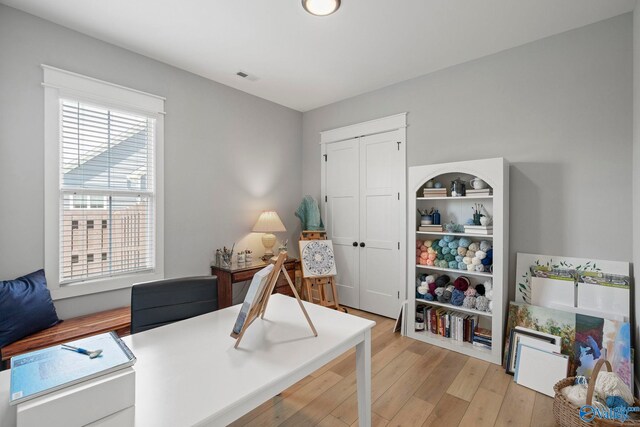 6320 Loring Loop NW, Huntsville, AL 35806 - office featuring light wood-type flooring