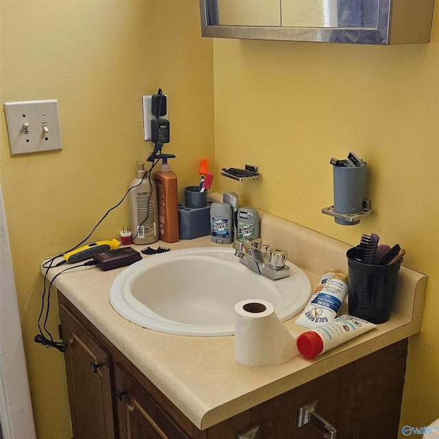 bathroom featuring vanity