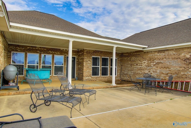 view of patio / terrace featuring area for grilling