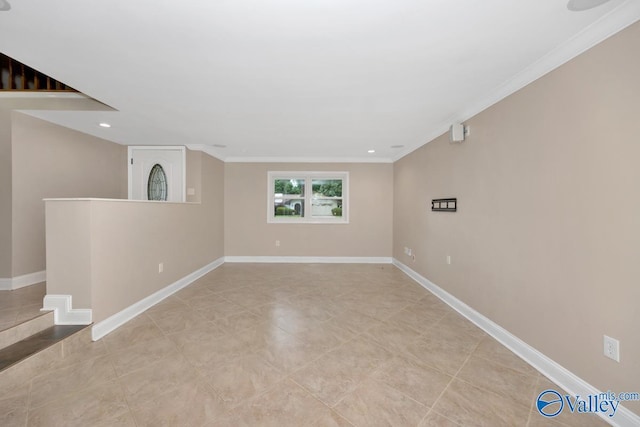 1925 Burlingame Dr, Huntsville, AL 35803 - empty room featuring crown molding and recessed lighting
