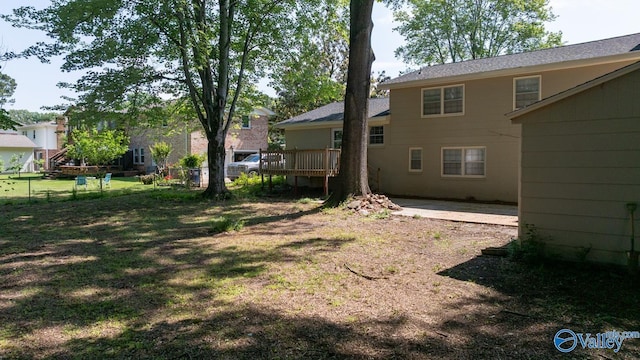 10012 Allison Dr, Huntsville, AL 35803 - view of yard with a wooden deck