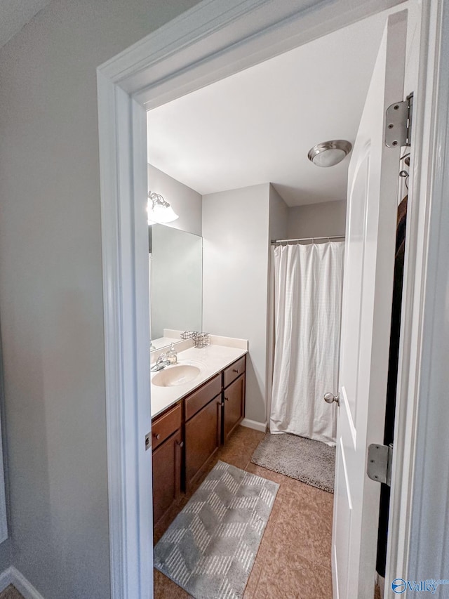 bathroom featuring vanity