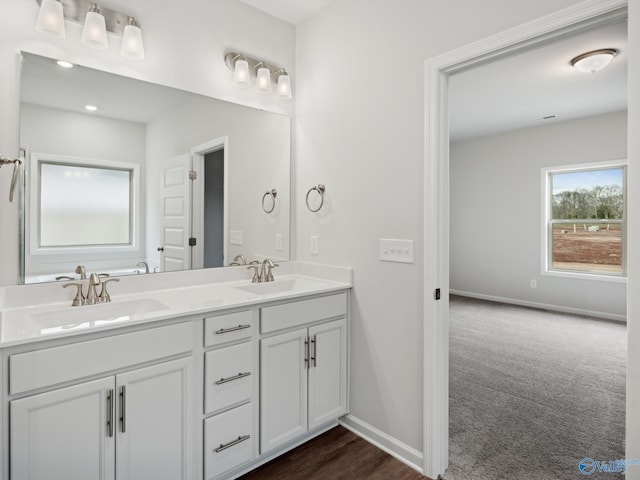 bathroom featuring vanity