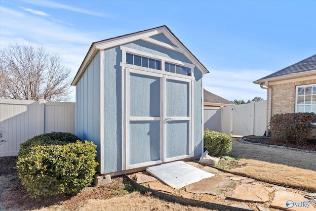 view of outbuilding