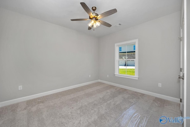 66 Natures Ridge Way, Huntsville, AL 35803 - spare room with ceiling fan and carpet flooring