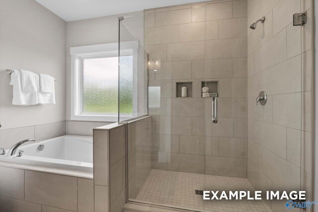303 Keller Dr, Hazel Green, AL 35750 - full bath featuring a stall shower and a bath