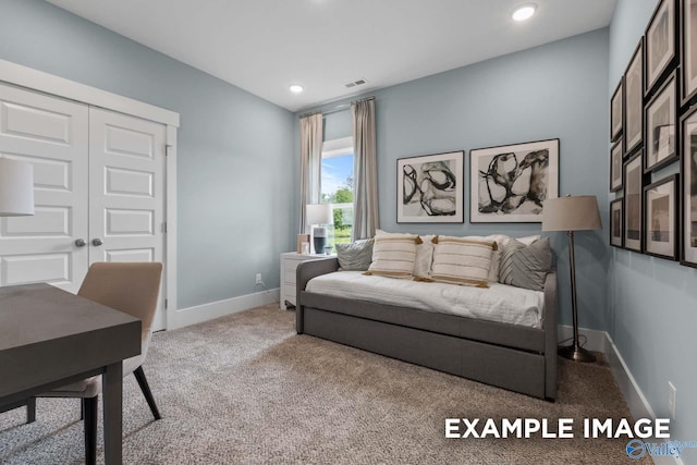 303 Keller Dr, Hazel Green, AL 35750 - living room featuring baseboards, carpet flooring, and recessed lighting