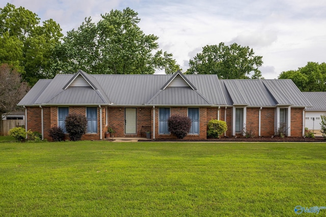 43 Terry Ln, Trinity, AL 35673 - view of front of property with brick siding and a front lawn