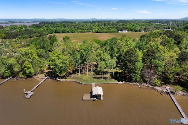 420 County Road 496, Centre, AL 35960 - bird's eye view with a wooded view and a water view