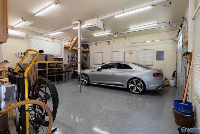 420 County Road 496, Centre, AL 35960 - garage with a wall mounted AC and electric panel