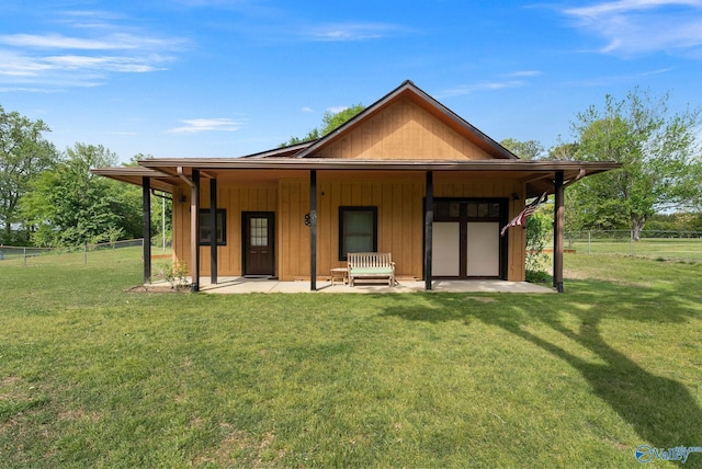 420 County Road 496, Centre, AL 35960 - rear view of house with a yard and fence