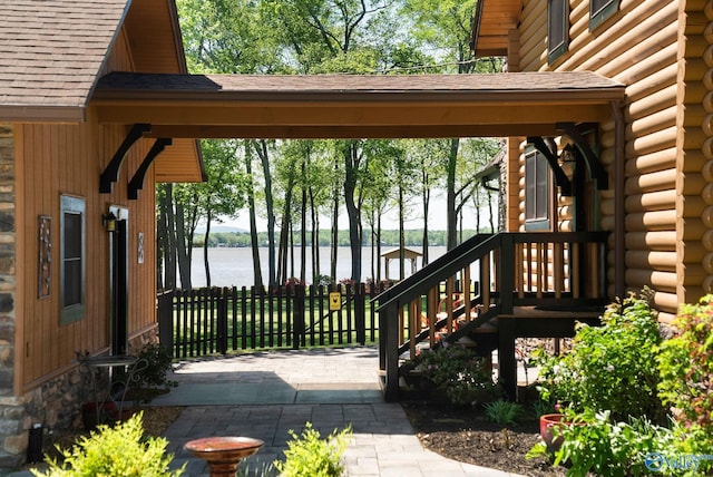 420 County Road 496, Centre, AL 35960 - exterior space featuring fence and a water view
