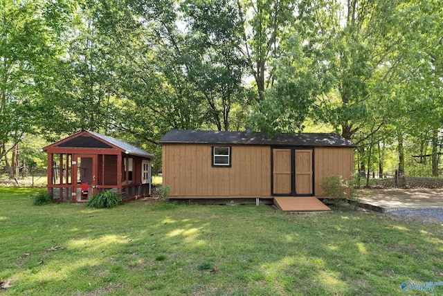 420 County Road 496, Centre, AL 35960 - view of outdoor structure featuring an outbuilding and fence