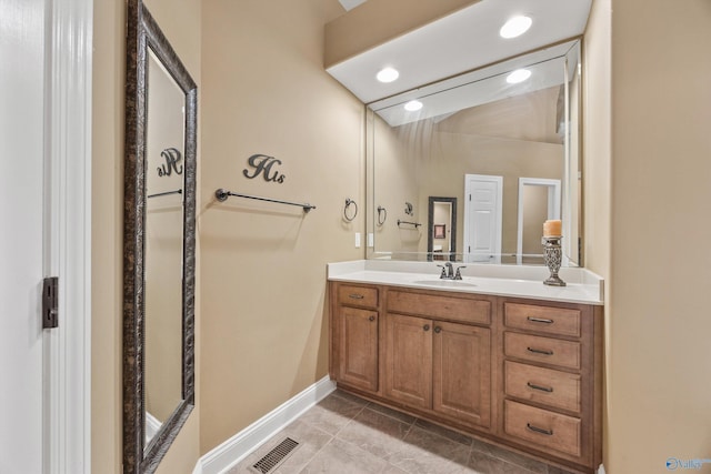 230 Knotting Pl, Madison, AL 35758 - bathroom with vanity and tile patterned floors