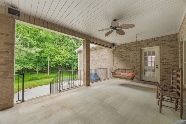 230 Knotting Pl, Madison, AL 35758 - view of patio / terrace with ceiling fan