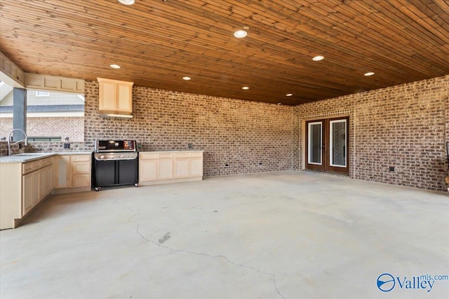 545 Pan Creek Rd, Baileyton, AL 35019 - view of patio / terrace with area for grilling and a sink