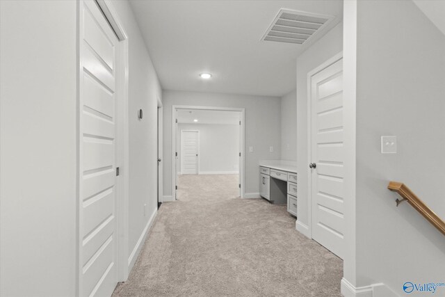 9045 Redstone Square Dr, Huntsville, AL 35824 - corridor with light carpet and recessed lighting