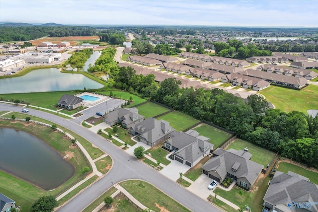 9045 Redstone Square Dr, Huntsville, AL 35824 - aerial overview of property's location with nearby suburban area and a nearby body of water