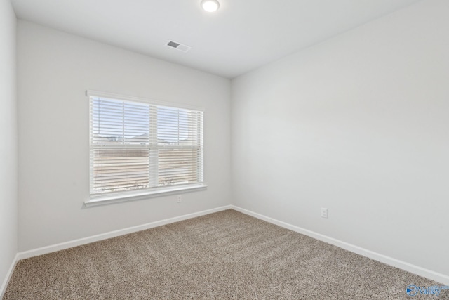 view of carpeted empty room