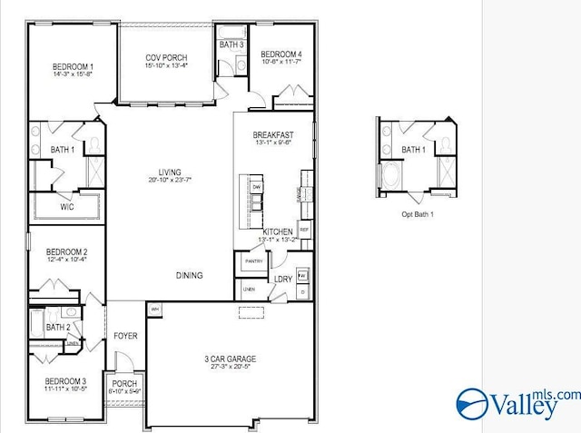 304 Wraywood Rd, Huntsville, AL 35810 - home floor plan