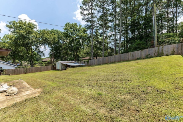 1104 Princeton Dr, Madison, AL 35758 - fenced backyard featuring a storage unit