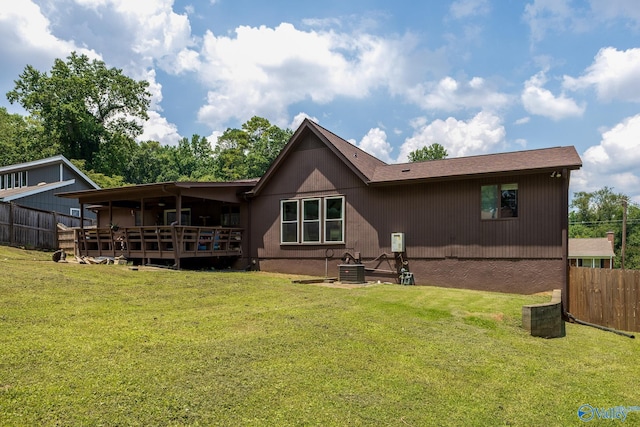 1104 Princeton Dr, Madison, AL 35758 - back of house with a wooden deck