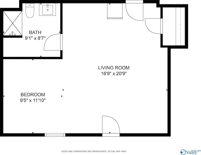 1104 Princeton Dr, Madison, AL 35758 - view of room layout