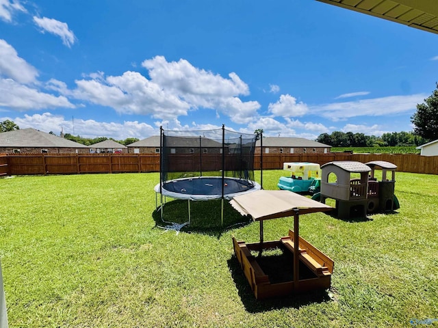 624 2nd Ave S, Loretto, TN 38469 - fenced backyard with a trampoline