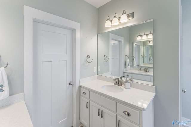 bathroom with vanity