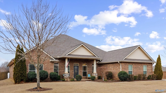 craftsman house featuring covered porch