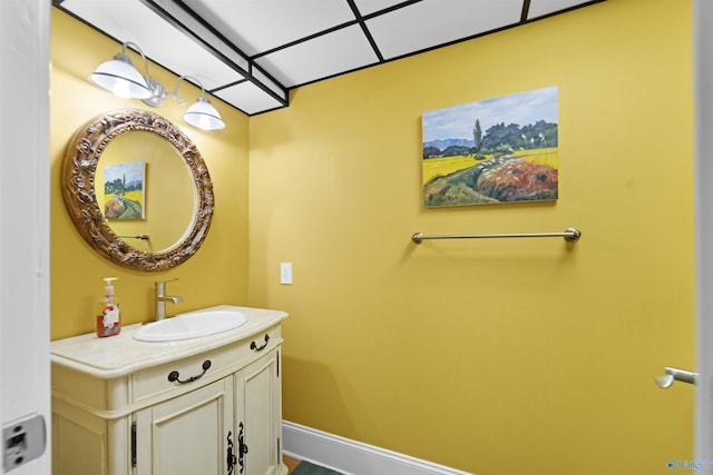601 Smokey Mountain Cir, Huntsville, AL 35803 - bathroom with vanity and baseboards