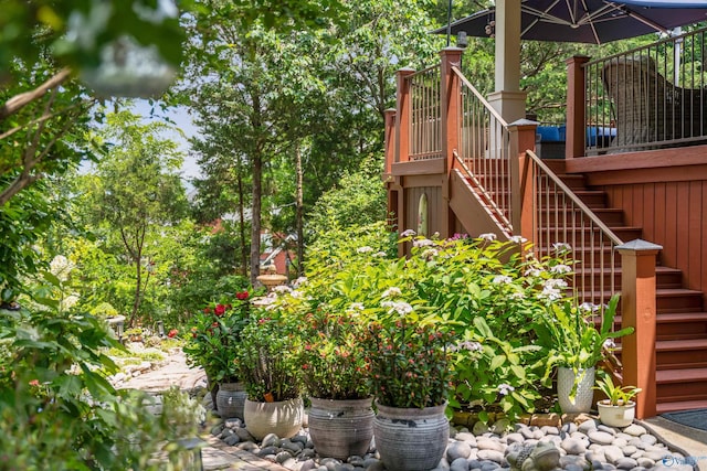 601 Smokey Mountain Cir, Huntsville, AL 35803 - view of yard featuring stairs
