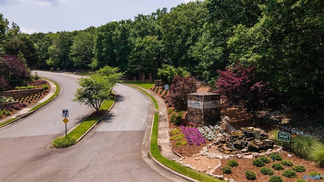 601 Smokey Mountain Cir, Huntsville, AL 35803 - surrounding community featuring asphalt driveway and a view of trees