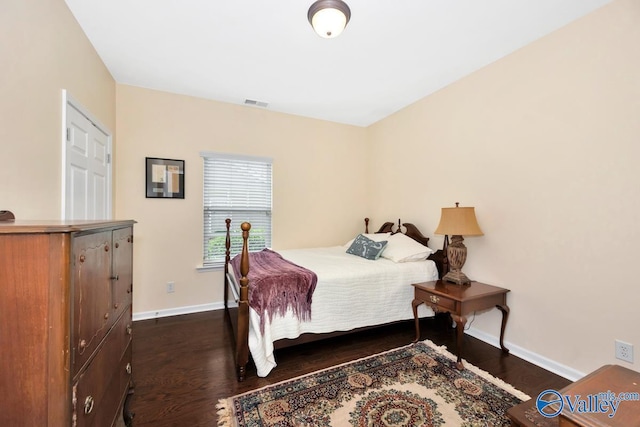 77 Valley Way Cir SE Unit 77, Huntsville, AL 35802 - bedroom featuring dark wood-style flooring and baseboards