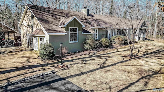 view of front of home with french doors