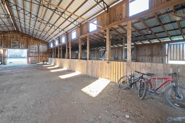 view of horse barn