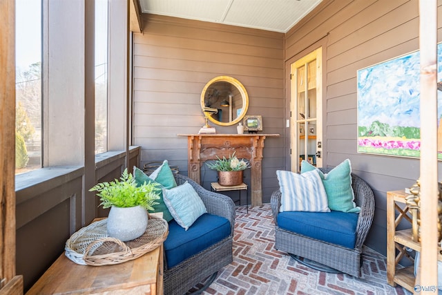 view of sunroom